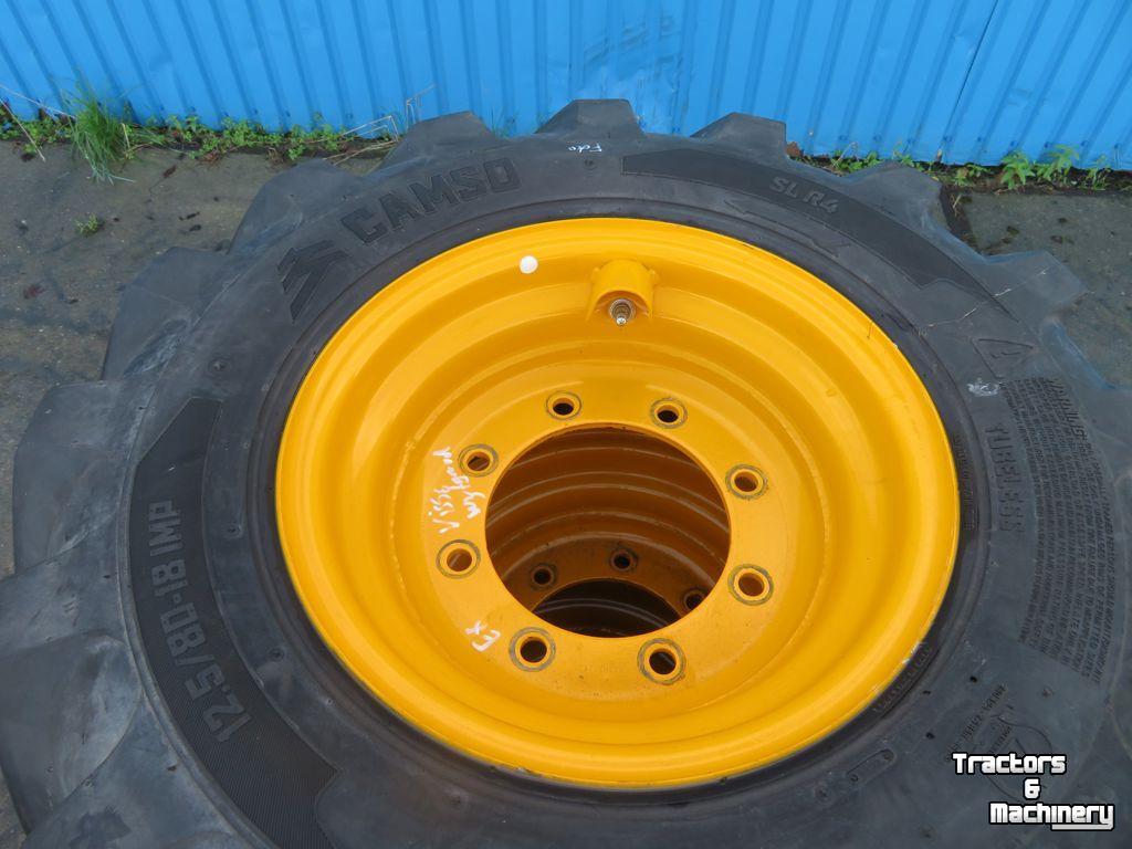 Wheels, Tyres, Rims & Dual spacers  12.5/80-18 CAMSO JCB 8 gaats