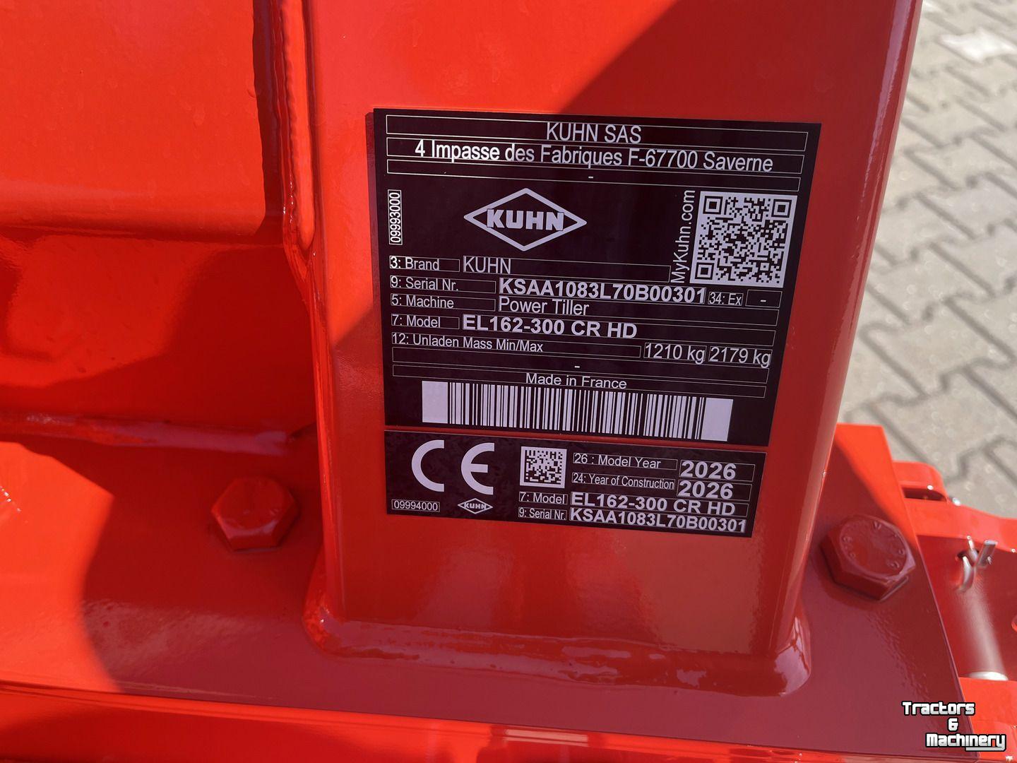 Rotary Tiller Kuhn EL 162