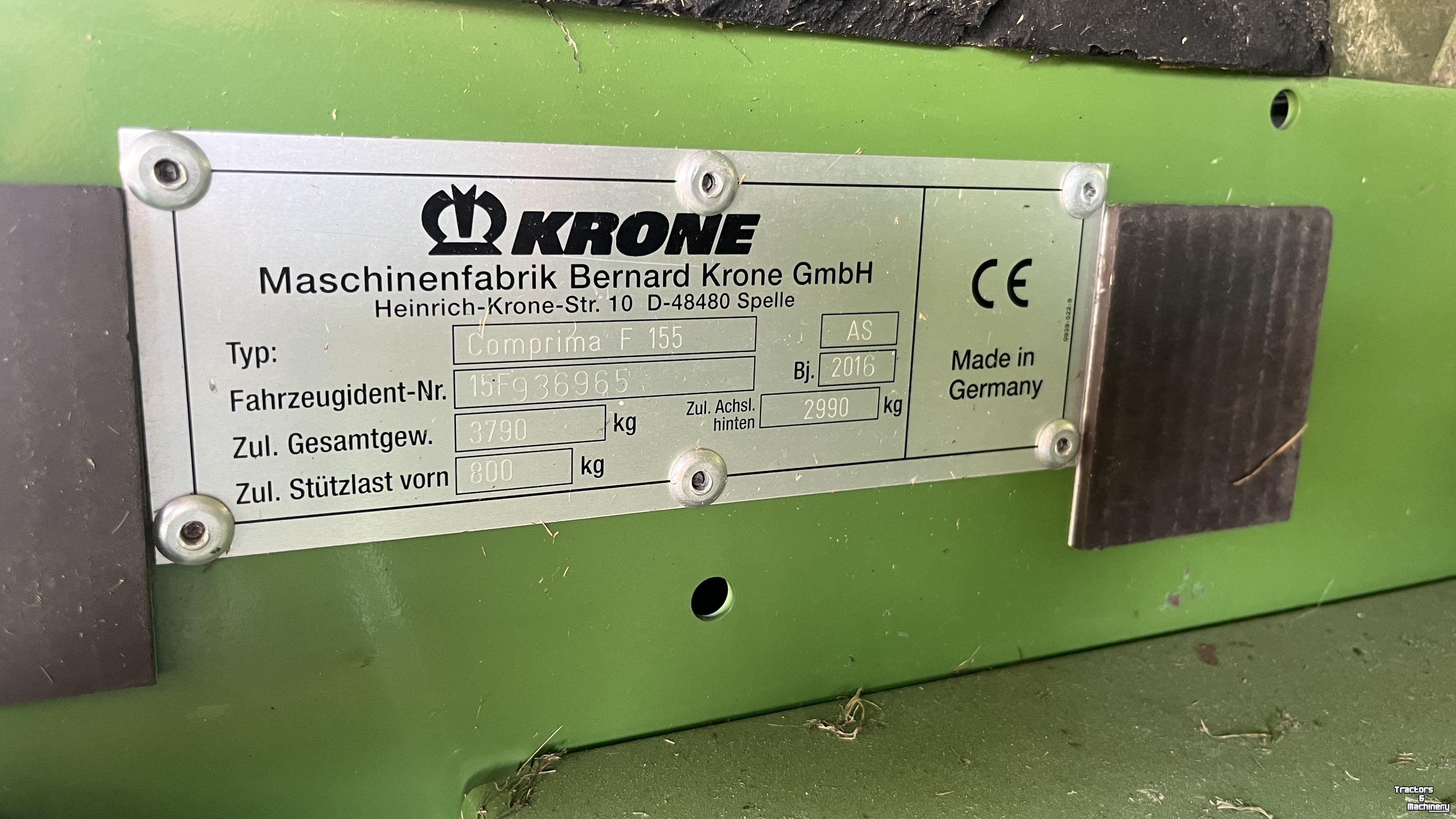 Balers Krone Krone comprima F155XC In gowell
