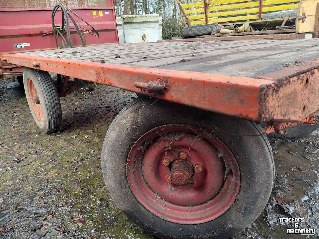 Agricultural wagon Miedema 2x landbouwagen