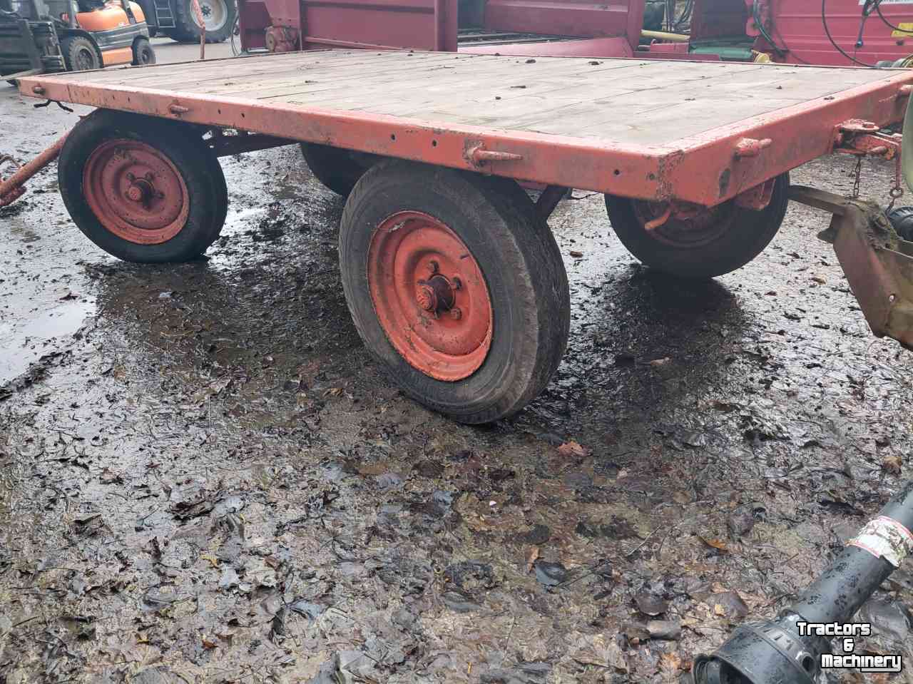 Agricultural wagon Miedema 2x landbouwagen