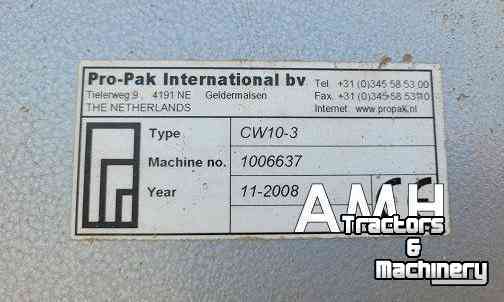 Weighing machines Pro-Pak CW10-3 Multihead Afweger