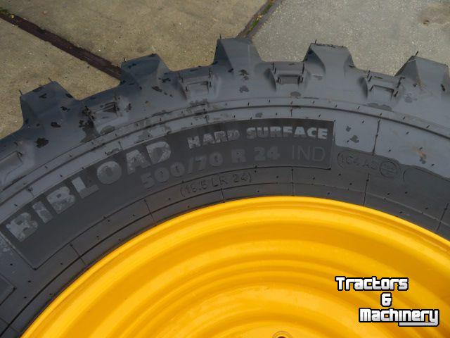 Wheels, Tyres, Rims & Dual spacers Michelin 500/70R24 MICH BIBLOAD SET JCB 10g