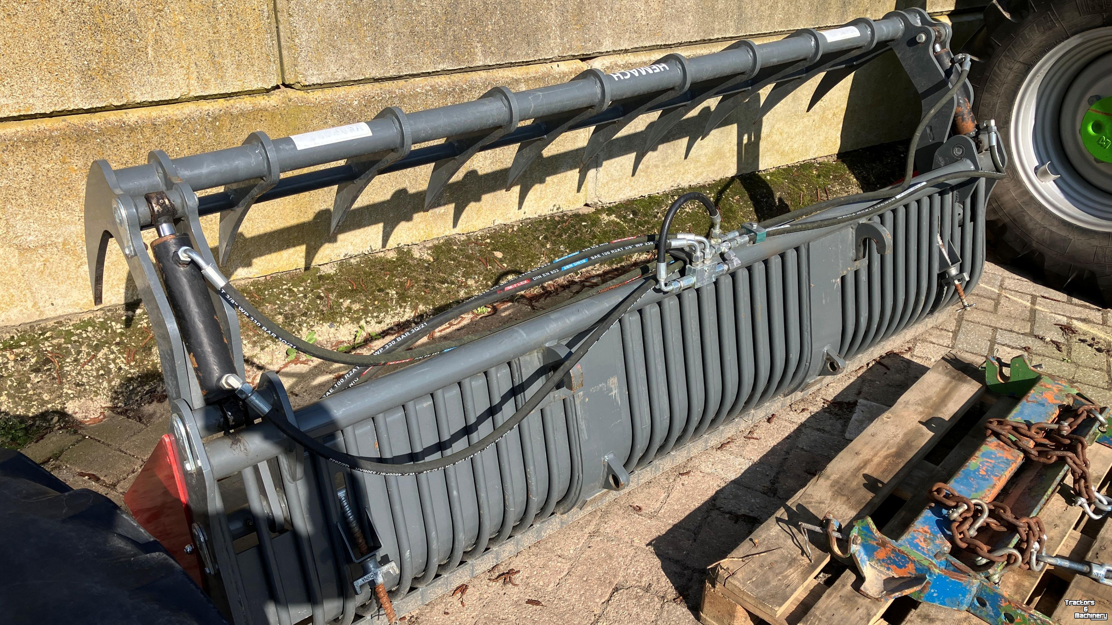 Telehandler Hemach Hemach puinbak met bovenklem