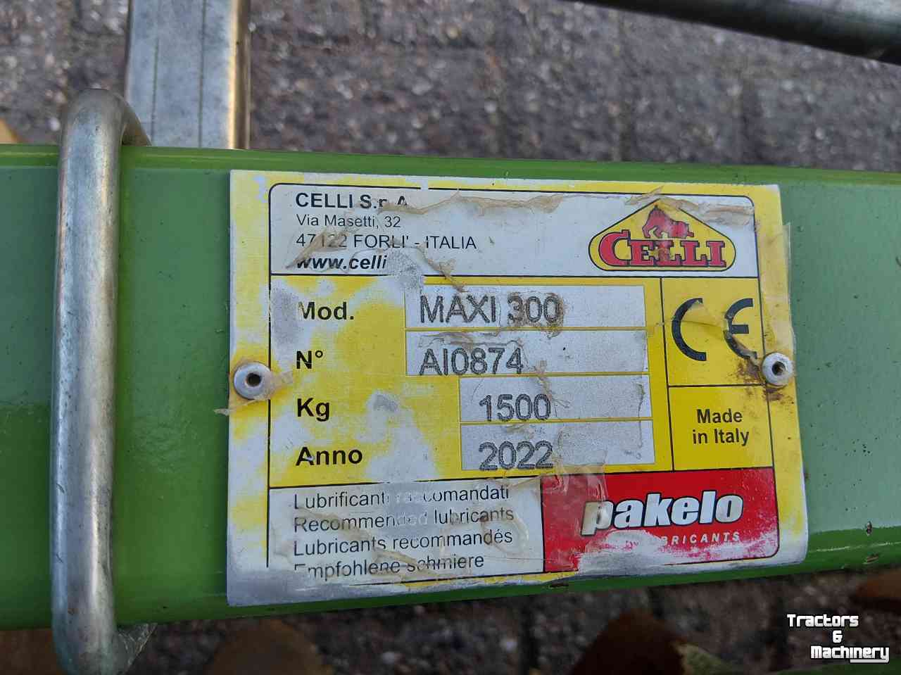 Rotary Harrow Celli Maxi 300 Rotorkopeg