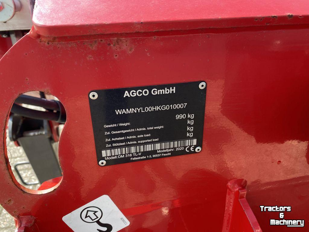 Mower Massey Ferguson MF Achtermaaier DM 316 TL-V