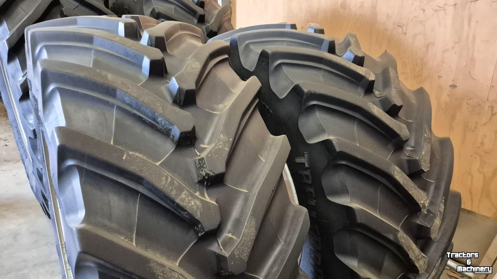 Wheels, Tyres, Rims & Dual spacers  Trelleborg 750/70R44 + 650/60R38