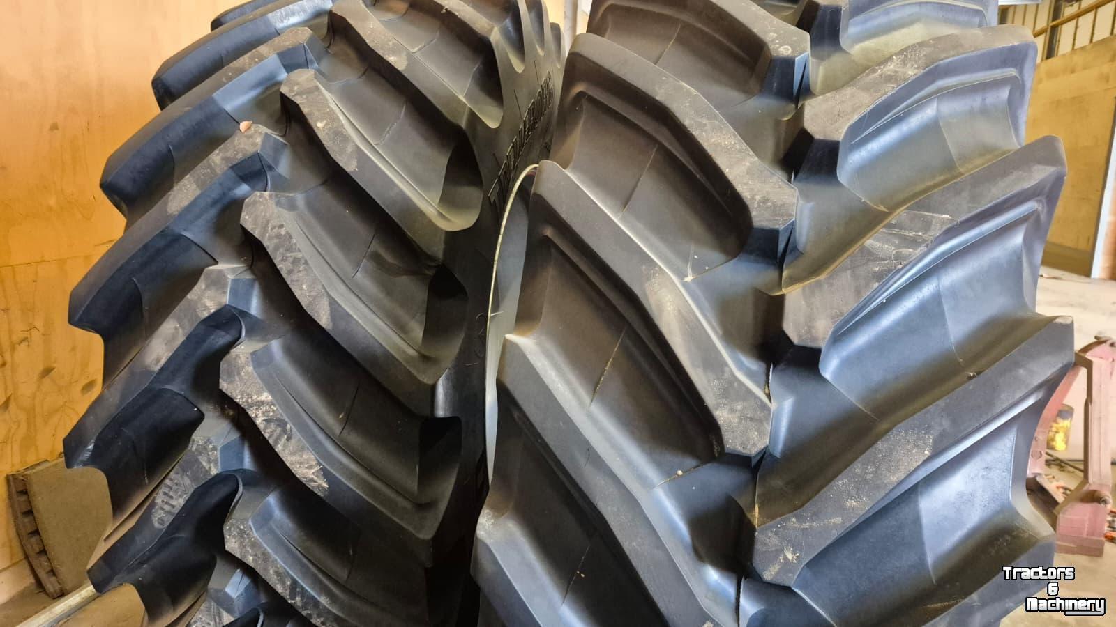 Wheels, Tyres, Rims & Dual spacers  Trelleborg 750/70R44 + 650/60R38