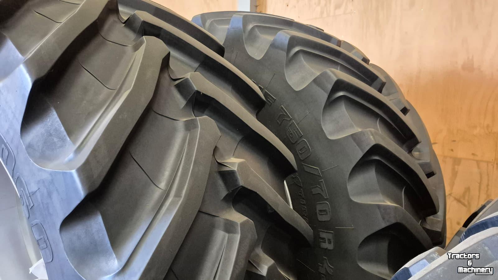 Wheels, Tyres, Rims & Dual spacers  Trelleborg 750/70R44 + 650/60R38