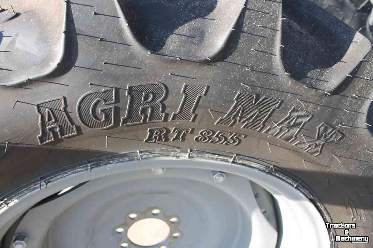 Wheels, Tyres, Rims & Dual spacers BKT 340/85R28 Agrimax RT855 trekkerbanden tractorbanden wielen/velgen