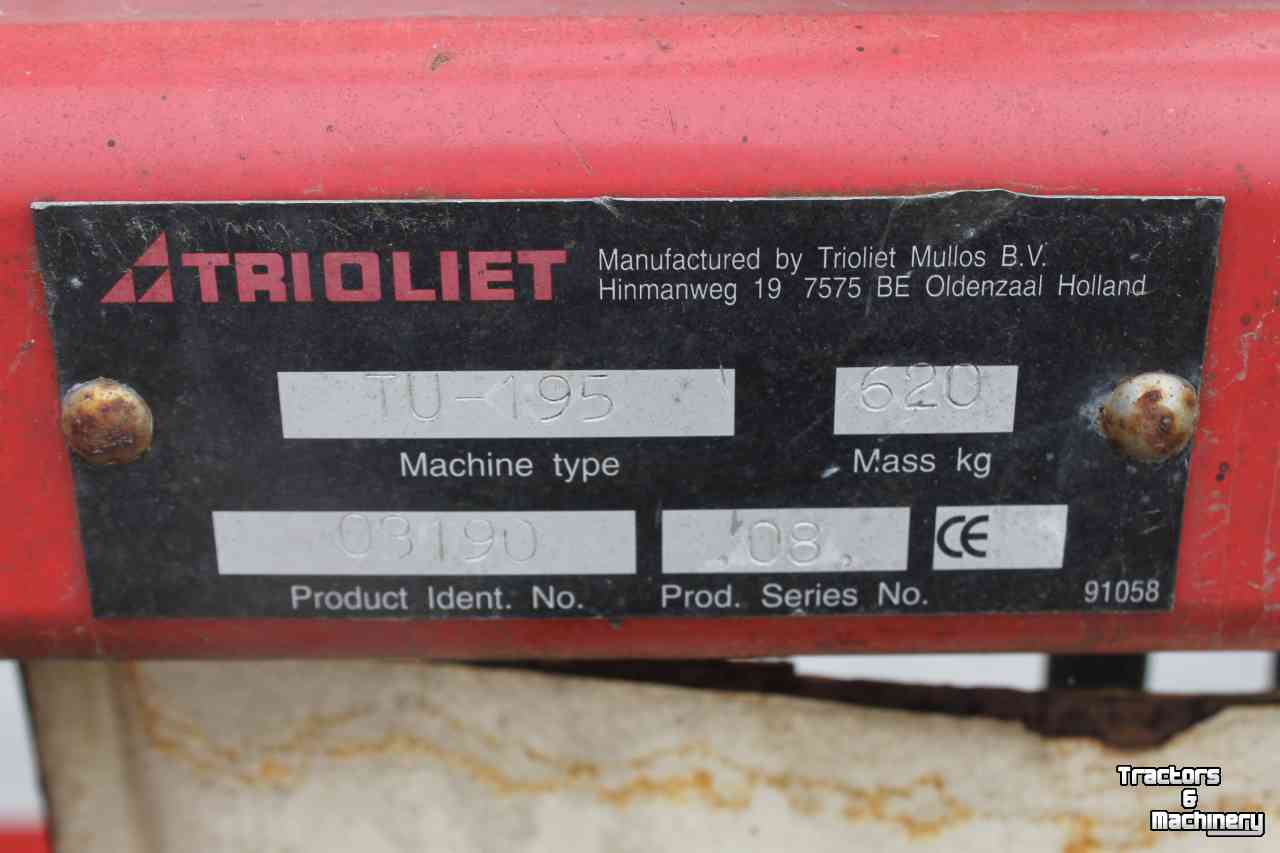 Silage block-cutter Trioliet TU195 kuilsnijder kuilvoersnijder silobloksnijder u-snijder