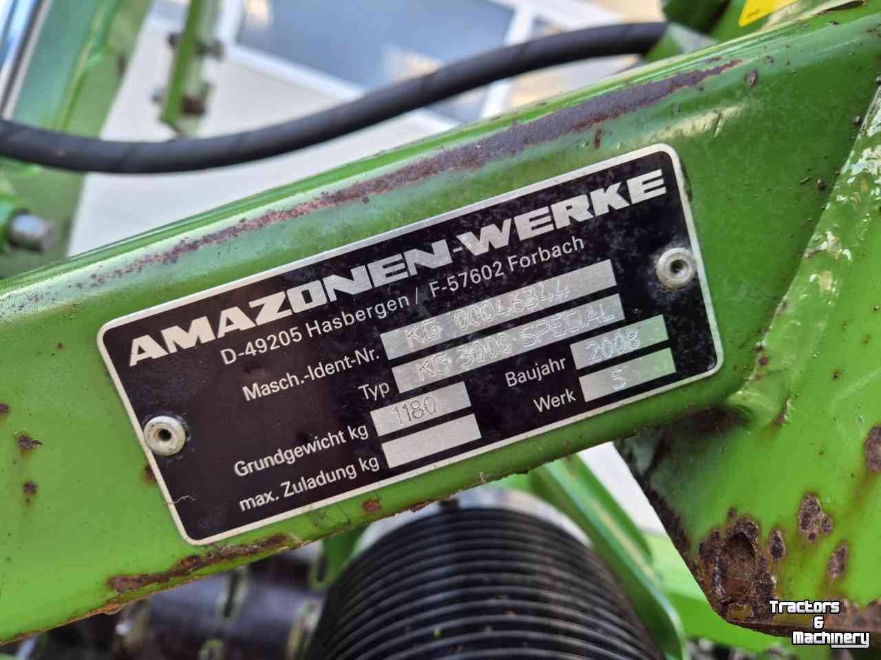 Rotary Harrow Amazone KG3000 Special rotoreg rotorkopeg met hef