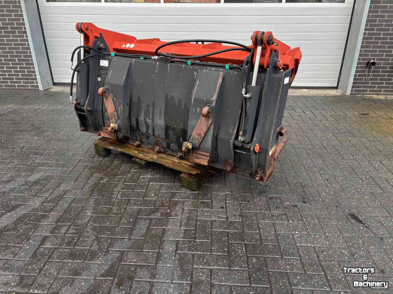 Front-end loader bucket / Front loader bucket Hekamp Greep standaard  -  Mestvork met bovenklem