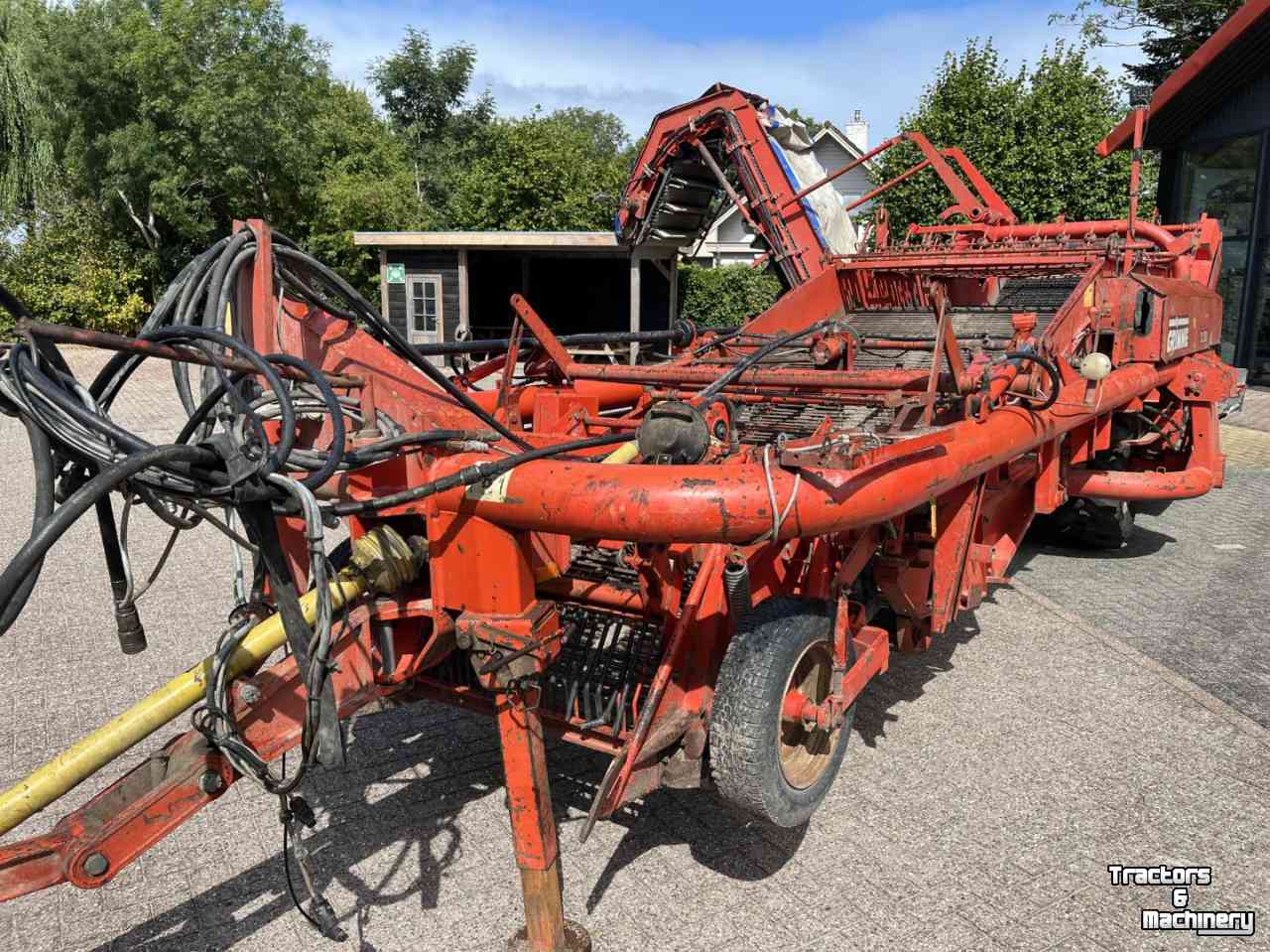 Onion harvester Grimme DL 1500, uienrooier, egelband