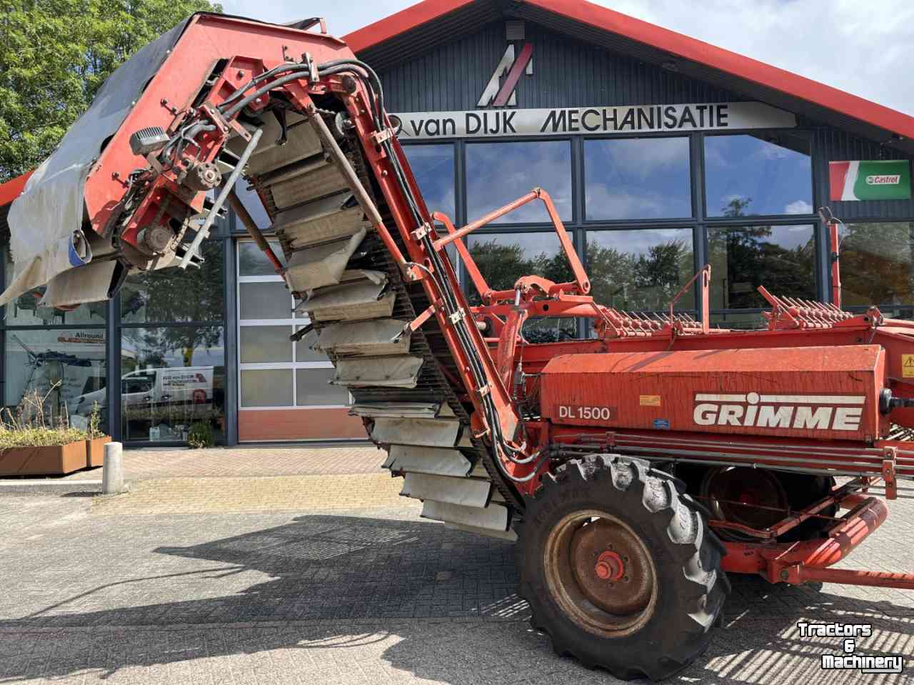 Onion harvester Grimme DL 1500, uienrooier, egelband