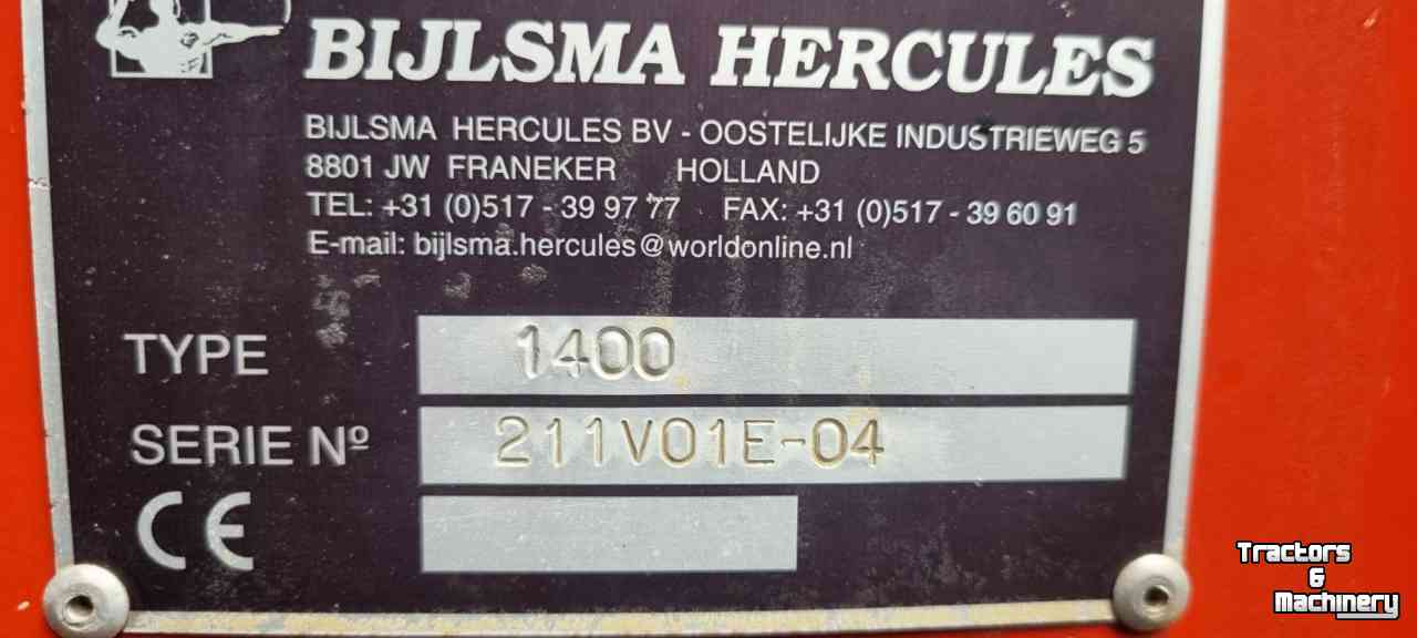 Dumptrailer Bijlsma Hercules 1400