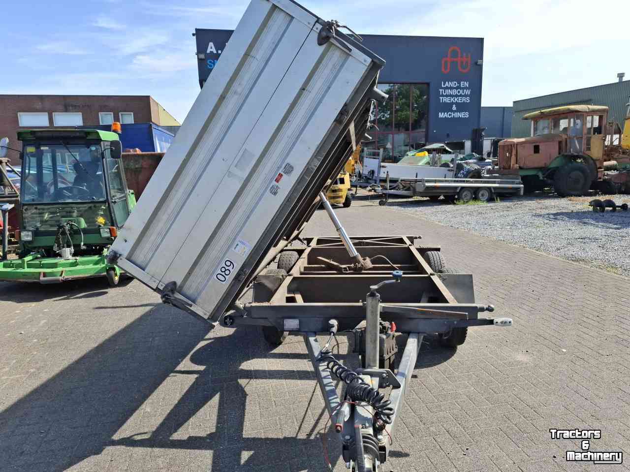 Car trailer up to 3500 Kg Humbaur HTK2000 Kipper aanhanger / aanhangwagen met mini hydrauliek / 3 kanten kippend