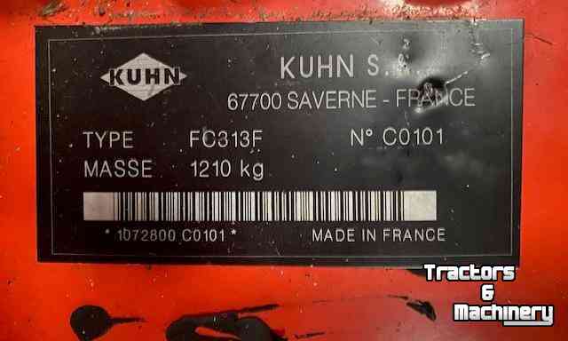 Mower Kuhn FC313F Front-maaier