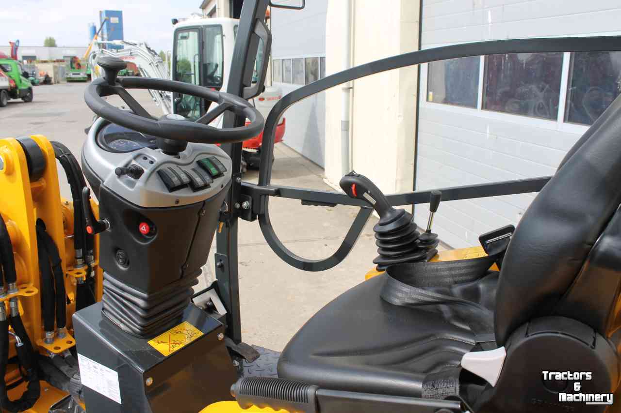 Wheelloader Schäffer 2445S minishovel shovel wiellader gele bouwmachinelijn