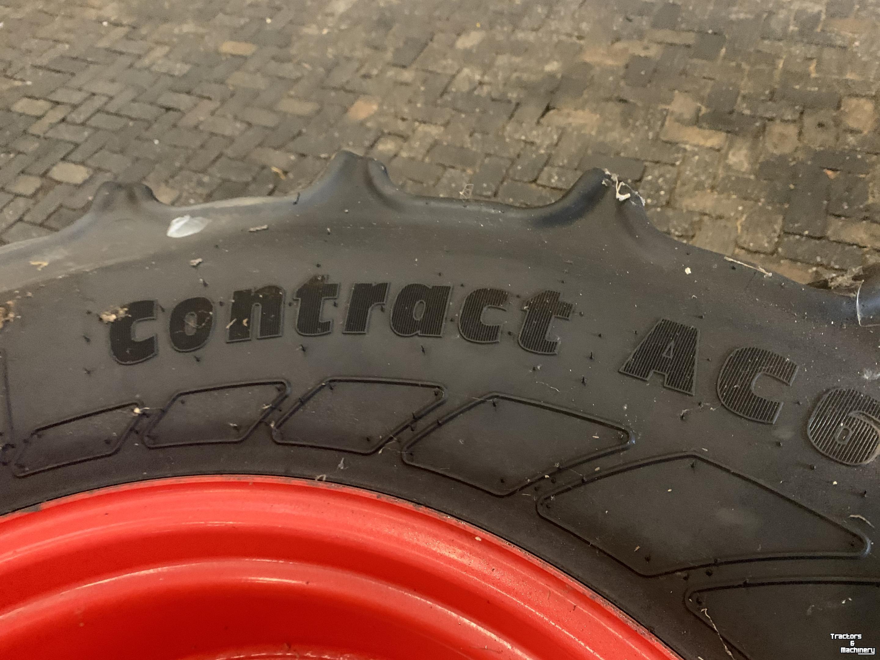 Wheels, Tyres, Rims & Dual spacers Continental 540/65R28 op Fendt velg