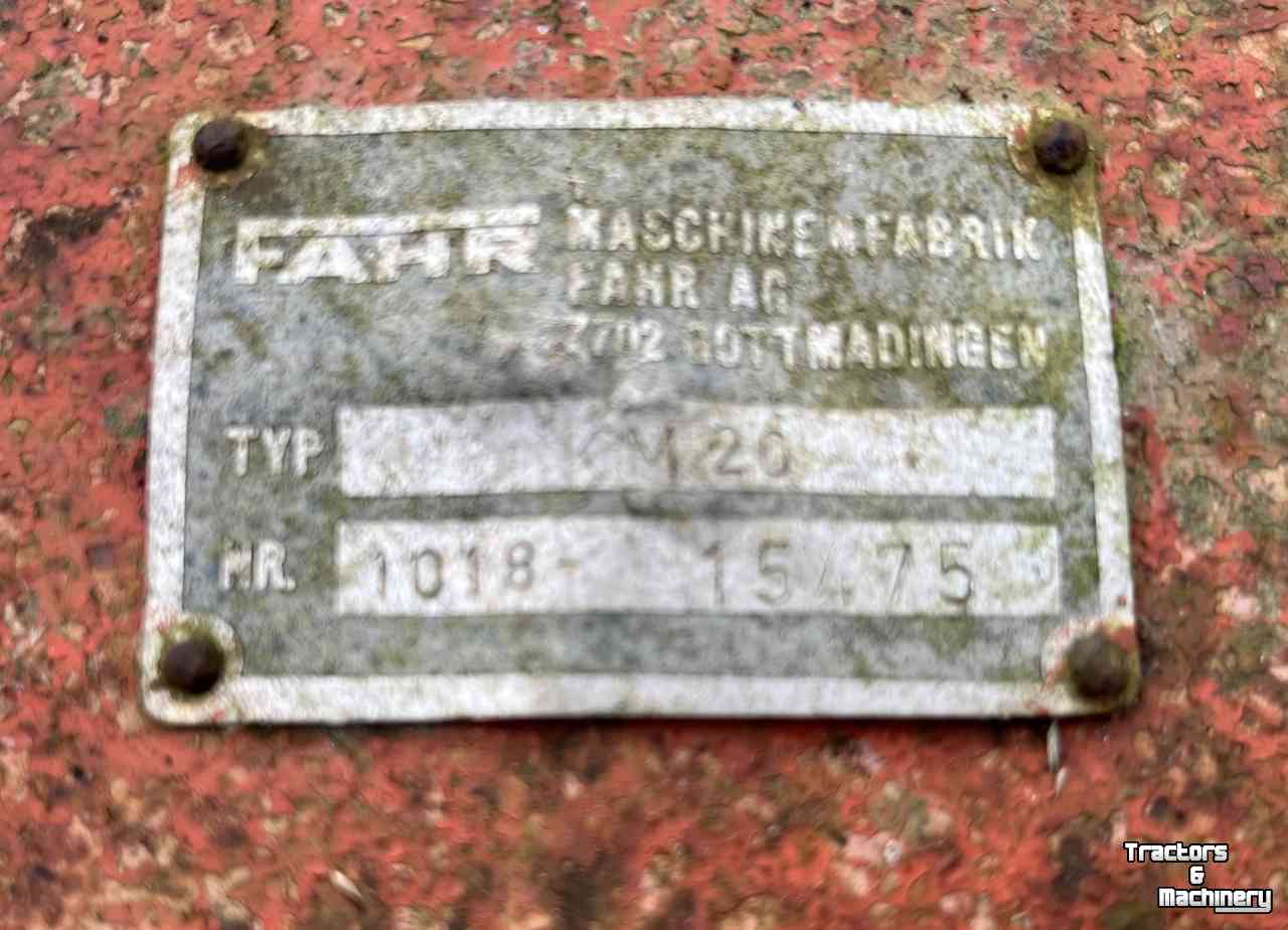 Mower Fahr KM20 trommelmaaier, weidebouwmachines.