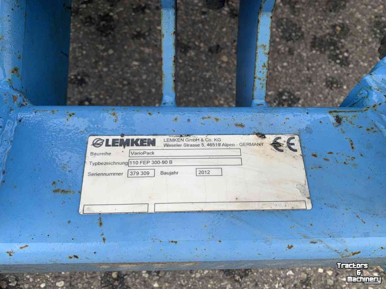 Furrow presses Lemken VarioPack 110 FEP 300-90 B