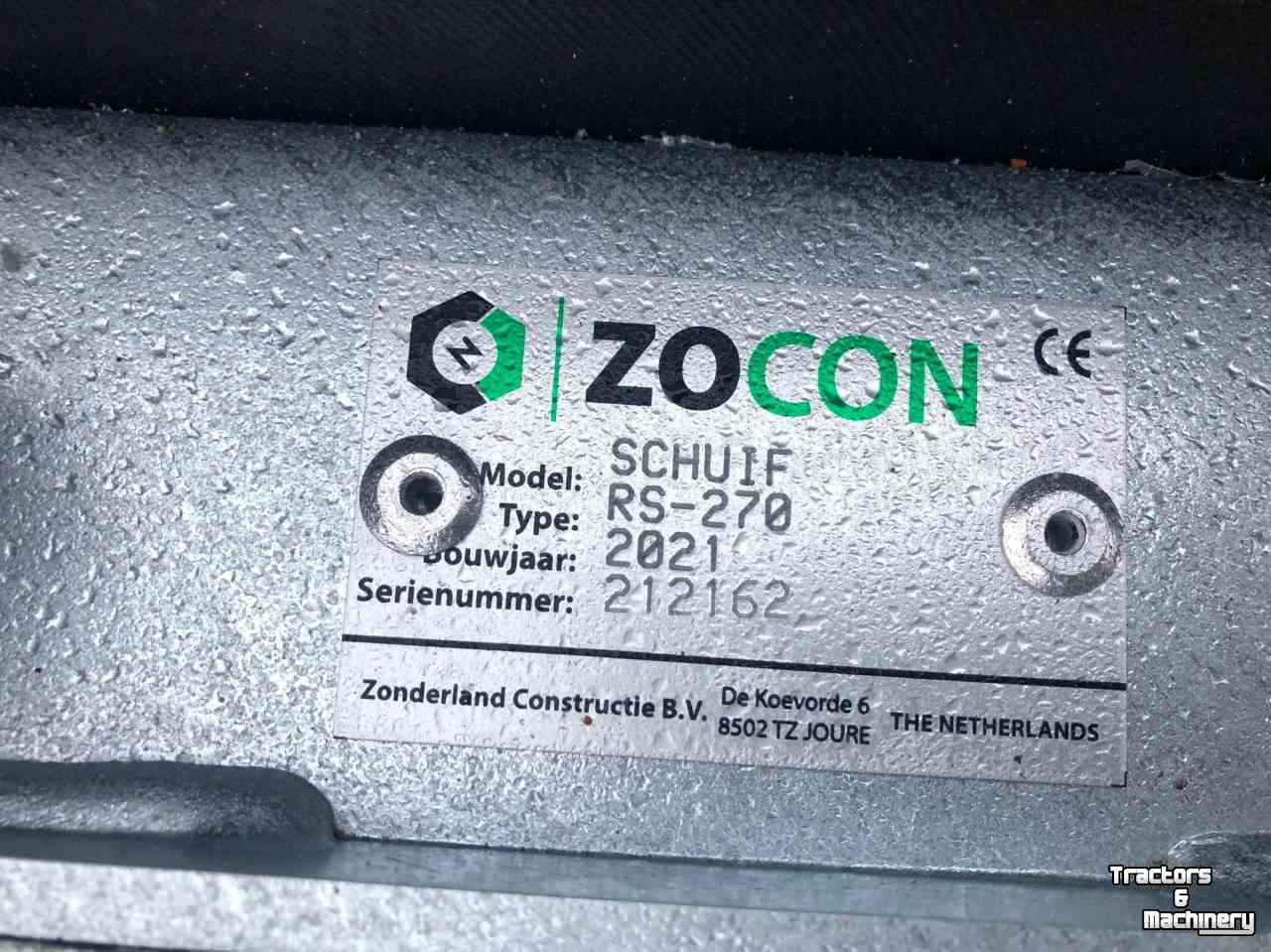 Rubber yard scraper Zocon RS-270 hydro