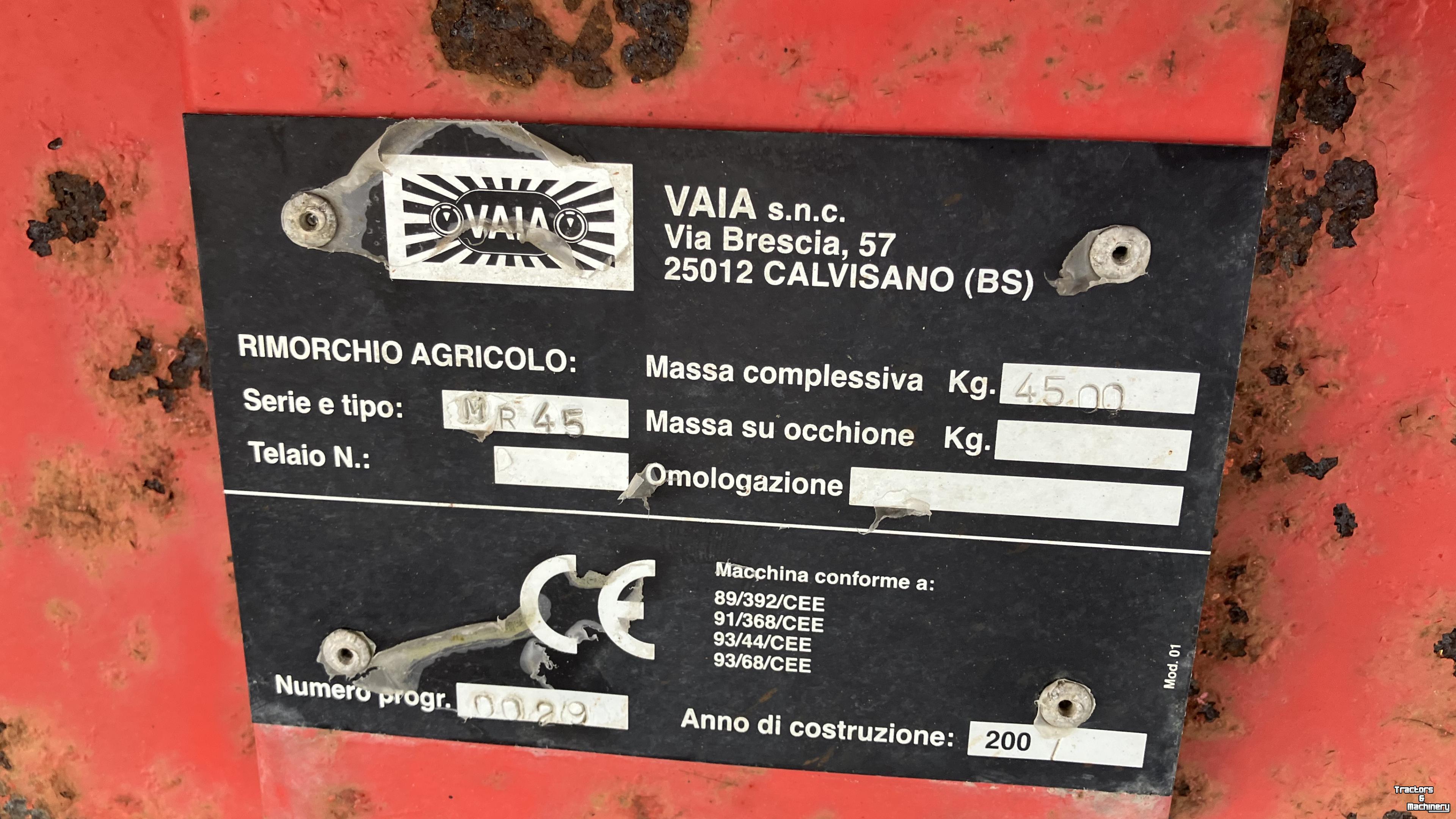 Ramp trailer Vaia MR 45