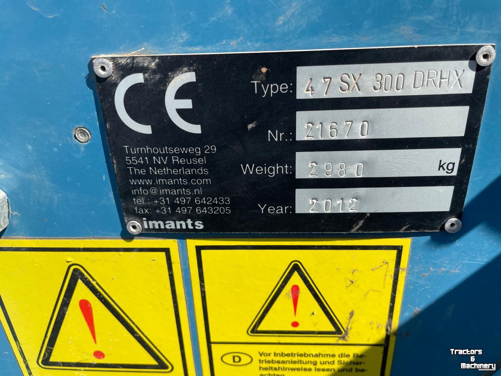 Spader machine Imants 47 SX 300 DRHX met hef