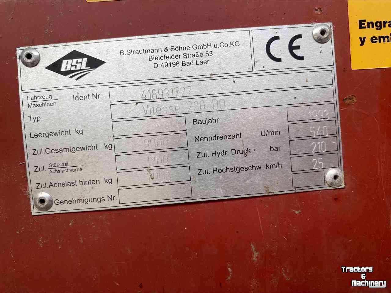 Self-loading wagon Strautmann Vitesse 230 DO
