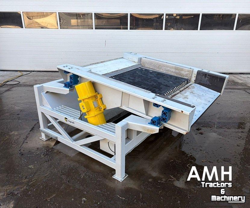 Sorting machine Eqraft TZ1250  Tril voorsorteerder afstaarter, Vibrating pre-grader with topper, Vibrations-Vorsortierer mit Entstieler