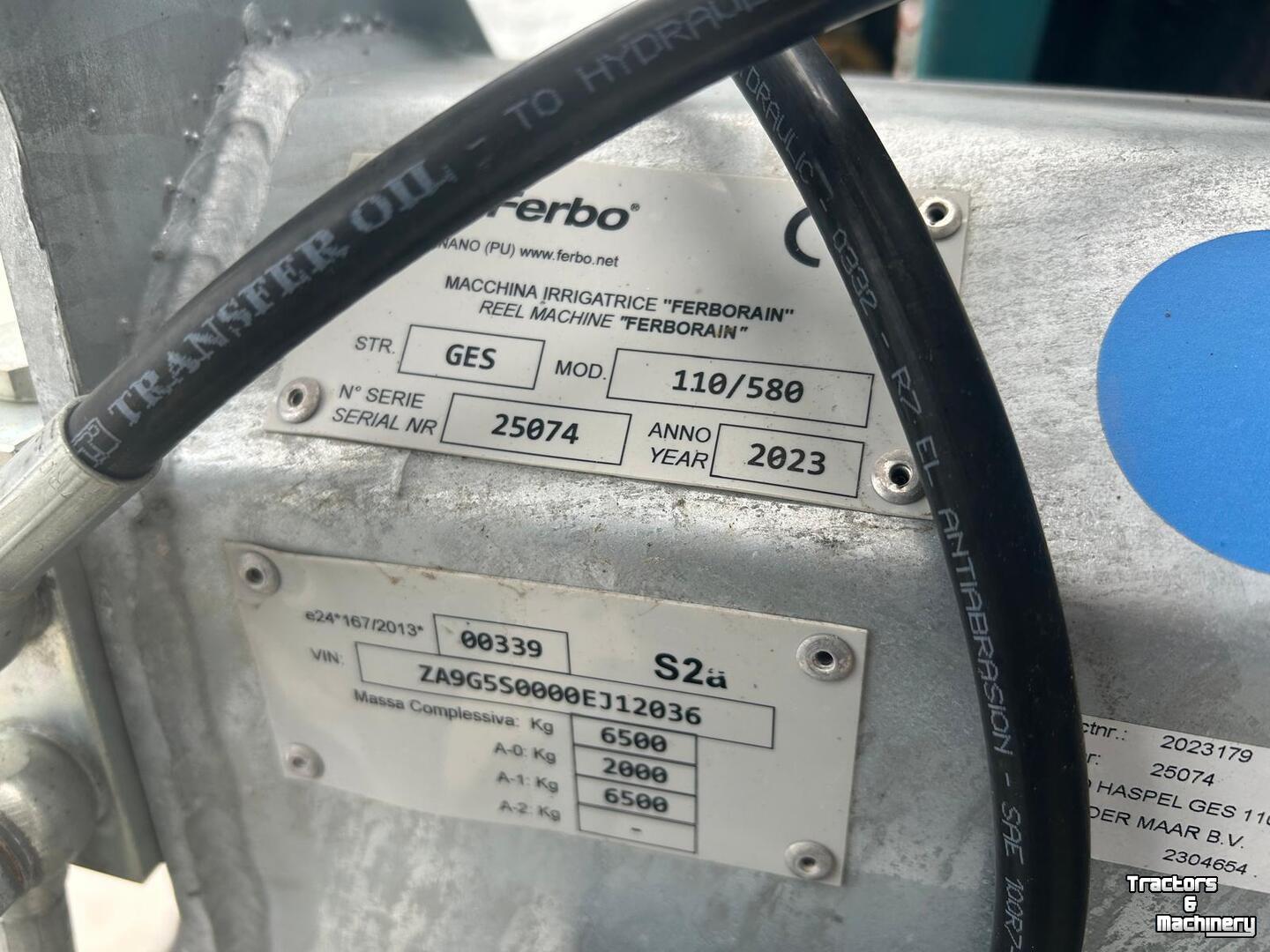 Irrigation hose reel Ferbo GE-S 110-580