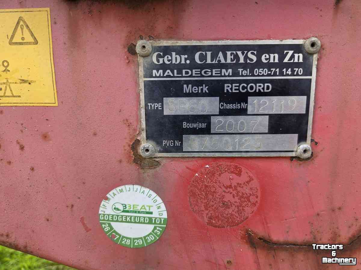 Dumptrailer Record Record SP 60 3 zijdige kipper 6 ton