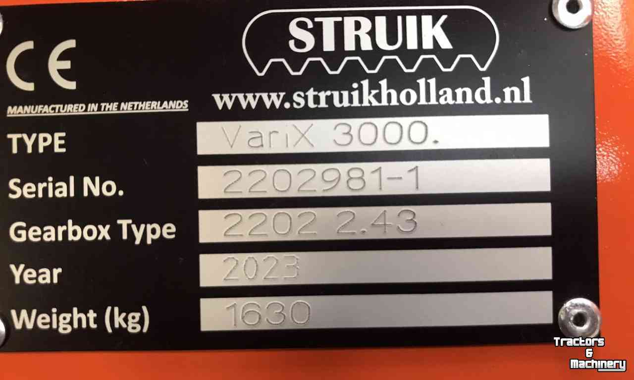 Rotary Hiller Struik Varix 3000 Rijenfrees Nieuw