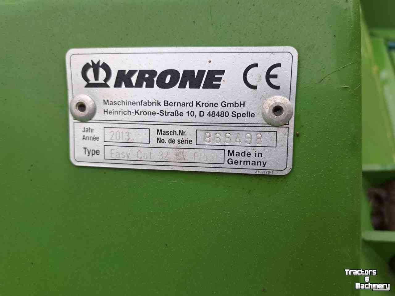 Mower Krone Krone easy cut 320