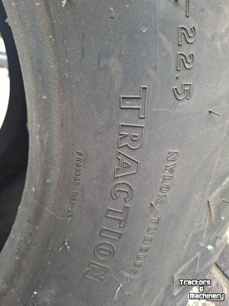 Wheels, Tyres, Rims & Dual spacers  550/60R22.5