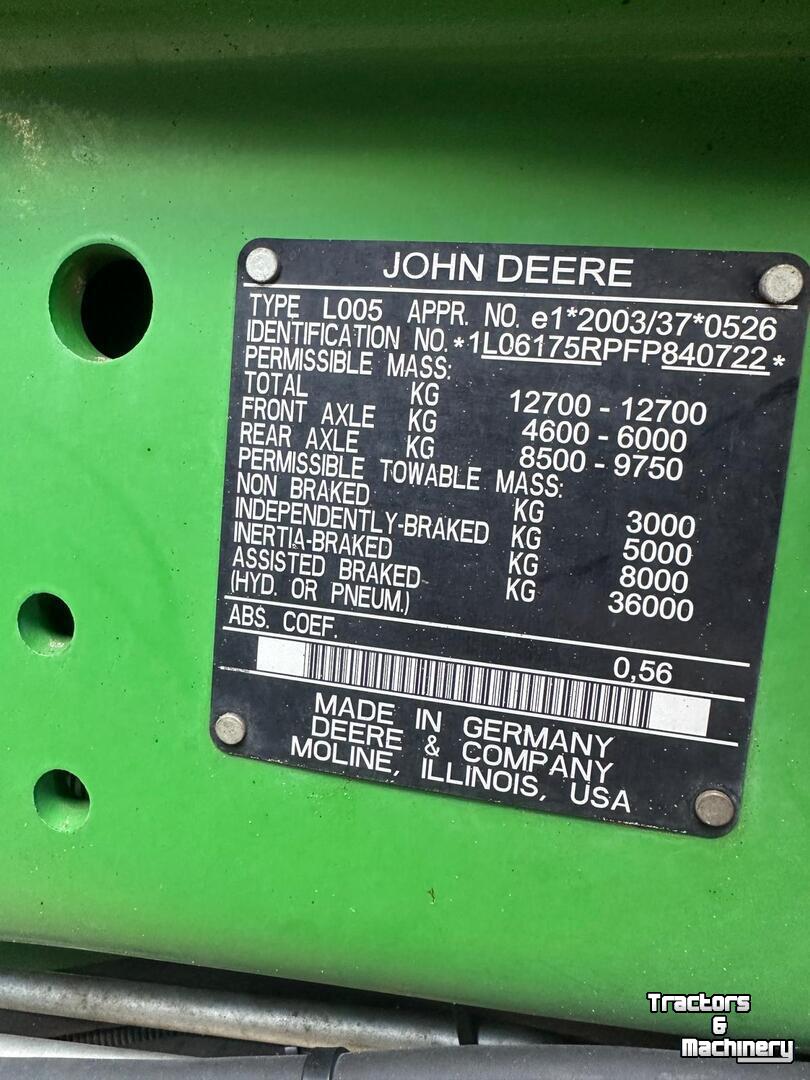 Tractor John Deere 6175R