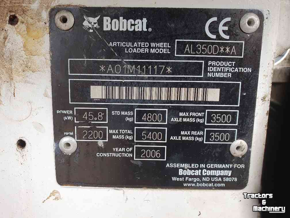 Wheelloader Bobcat AL-350