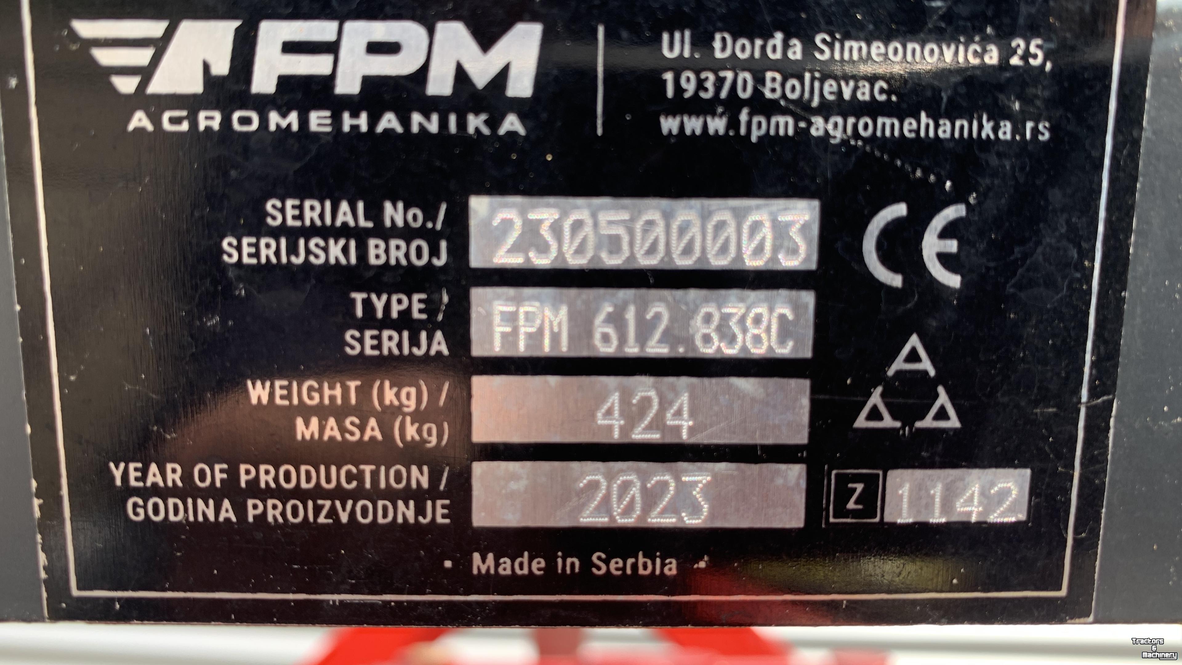 Rotary Tiller Farmax FPM 612.838C