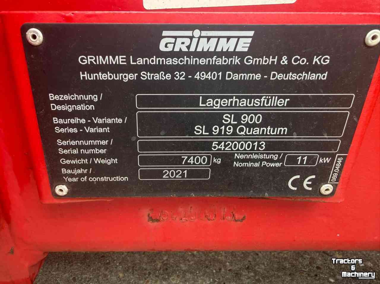 Telescopic storeloader Grimme SL919 Quantum