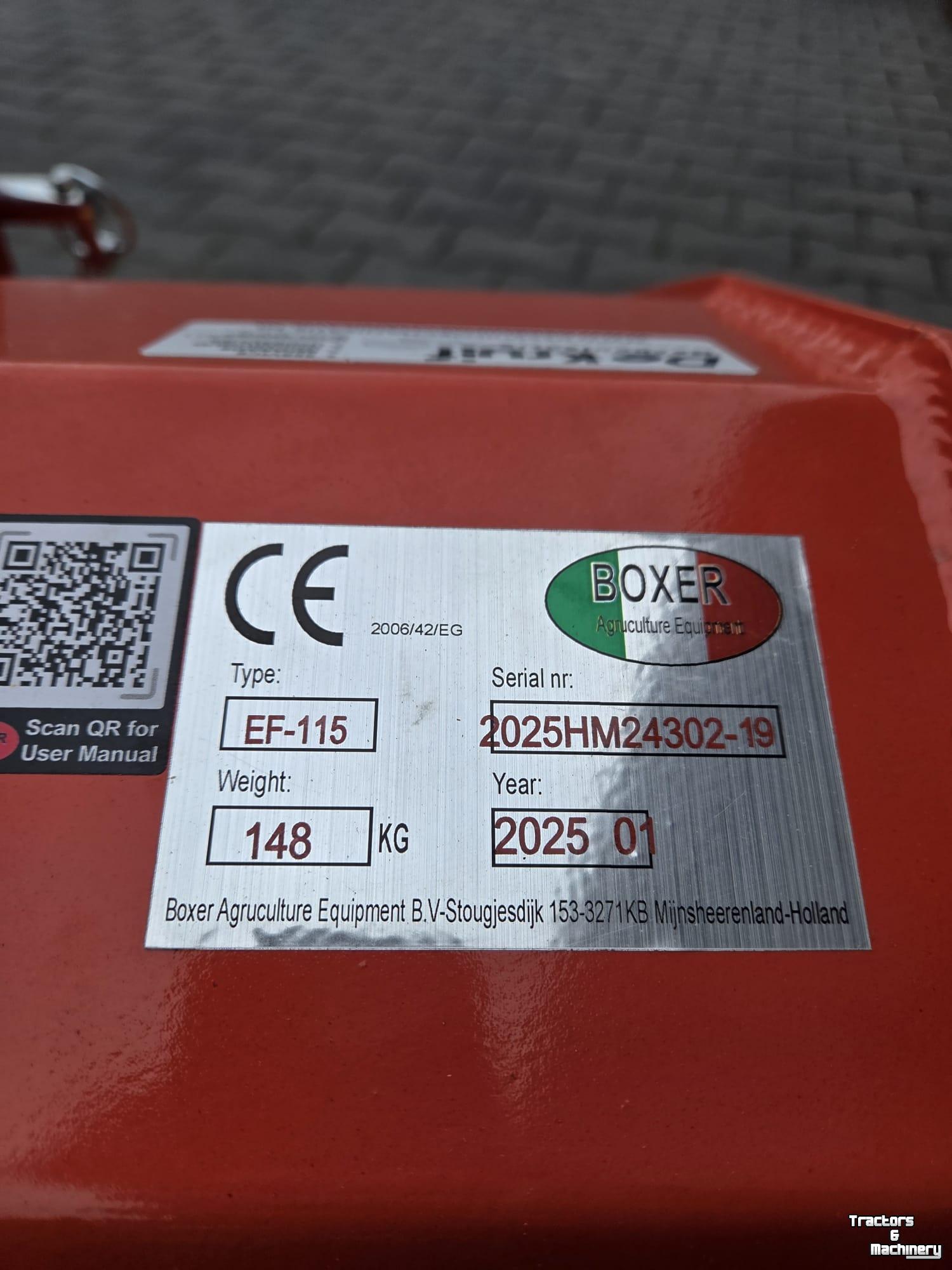 Flail mower Boxer Klepelmaaier Boxer EF-115 nieuw
