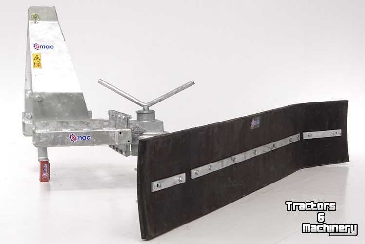 3-point scraper blade Qmac Rubber mud scrapers 2.10 mtr hookup compact tractors