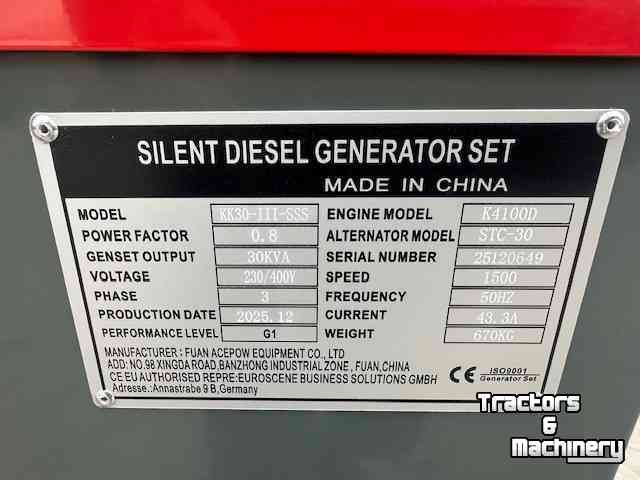 Aggregates  kawakenki  30 kva