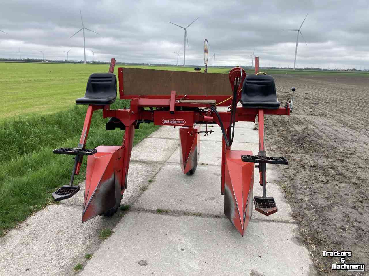 Potato selection-cart Steketee Traploze aandrijving / Aardappel Selectiewagen / Aardappelselectiewagen