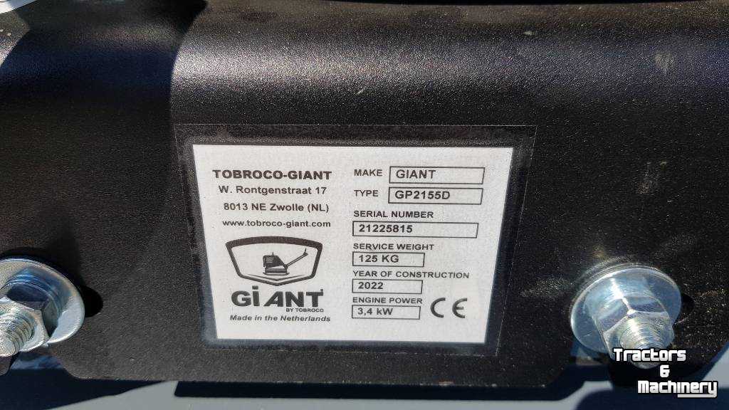 Vibrating plates Giant GP2155D Trilplaat