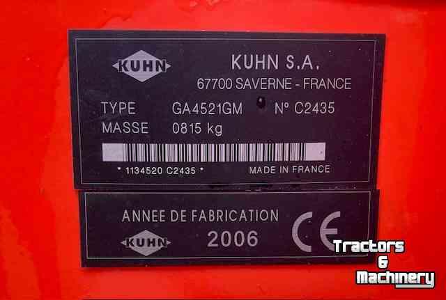 Rake Kuhn GA 4521 GM