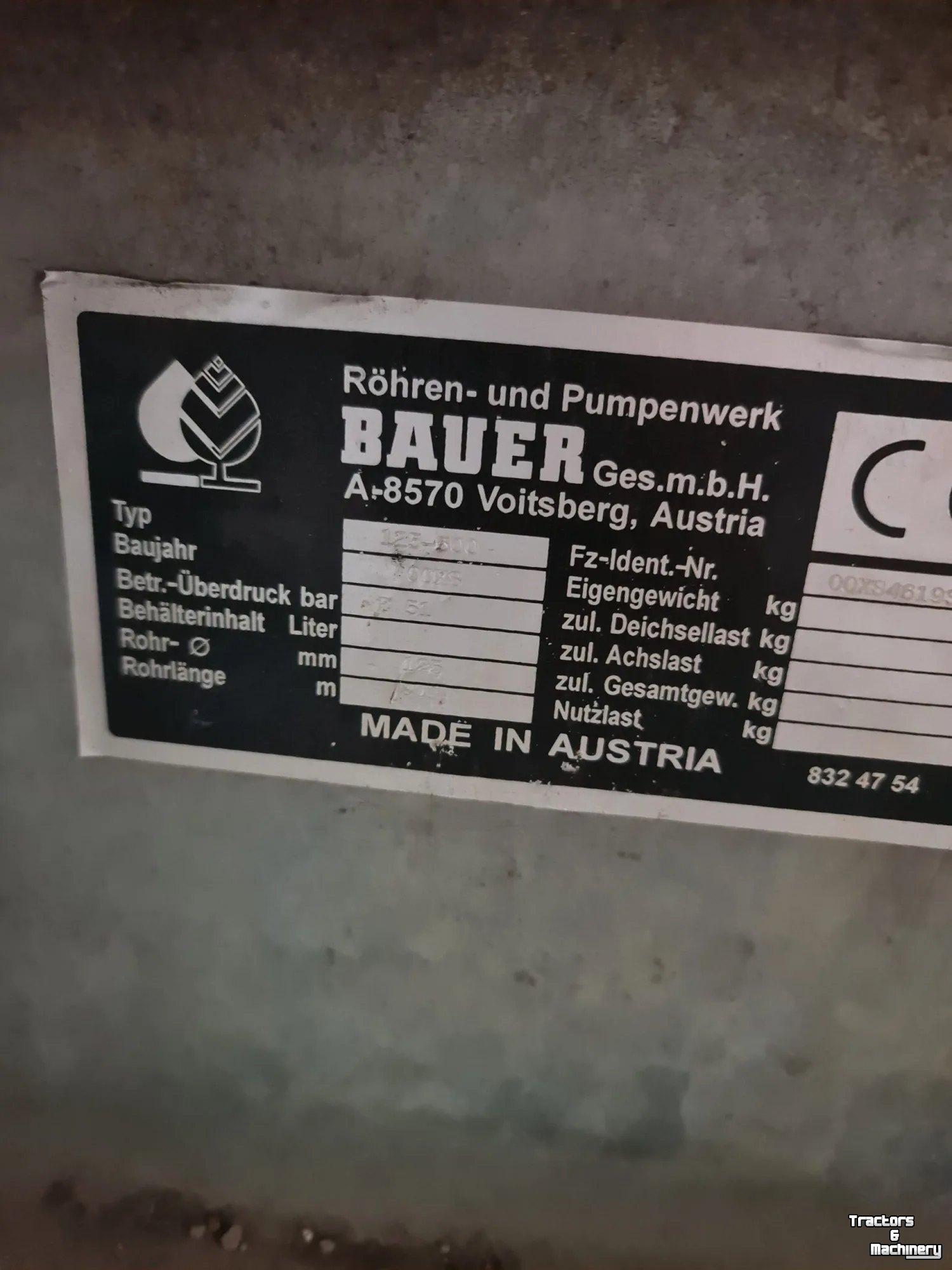 Irrigation hose reel Bauer E51 125-500 BEREGENINGSHASPEL