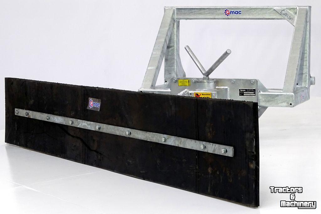 Rubber yard scraper Qmac 240 MECH SCHUIN TEREX TL65 - TL70