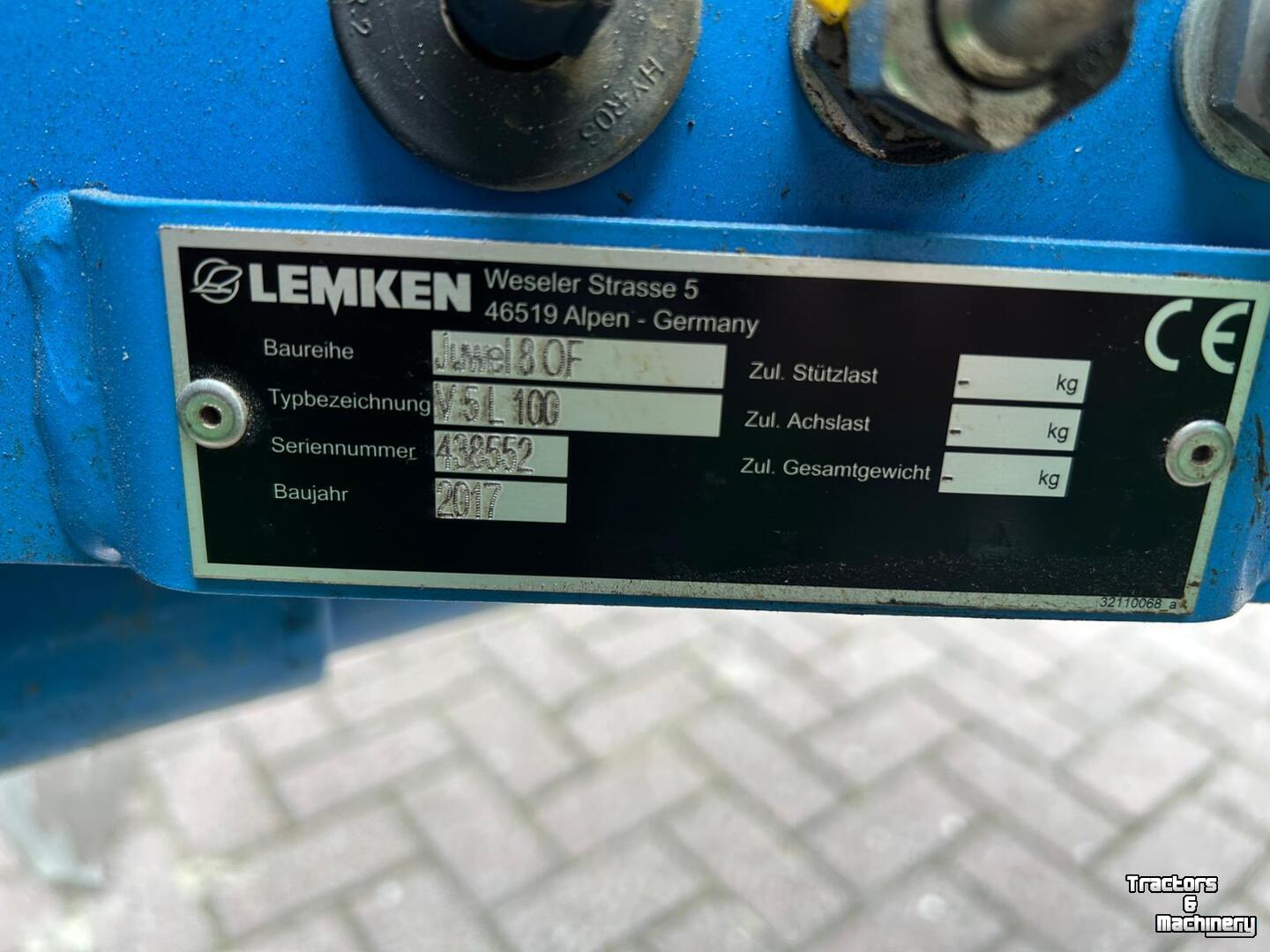 Ploughs Lemken Juwel 8