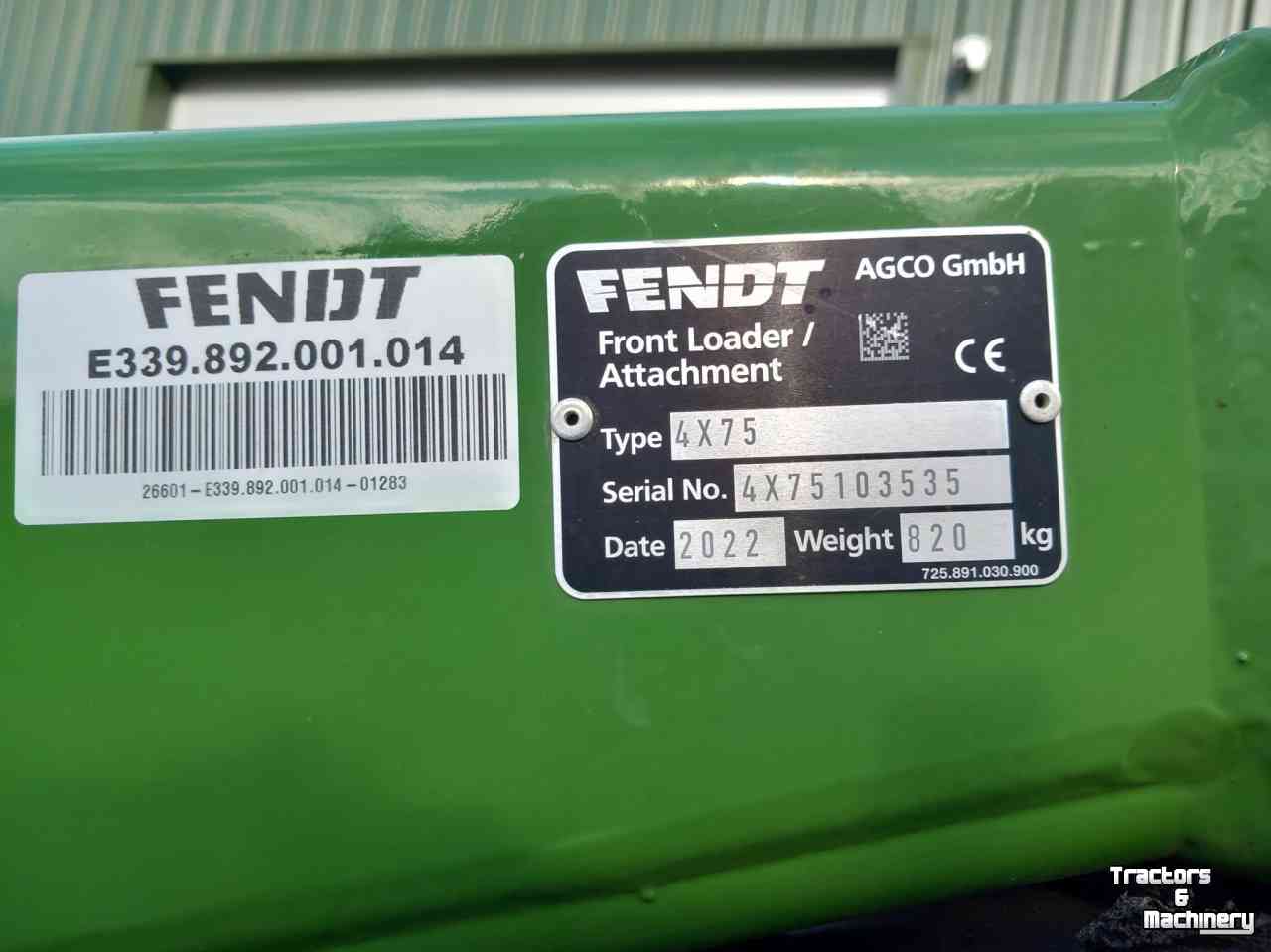 Front-end loader Fendt Cargo 4X75 frontlader